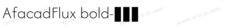 AfacadFlux bold字体转换